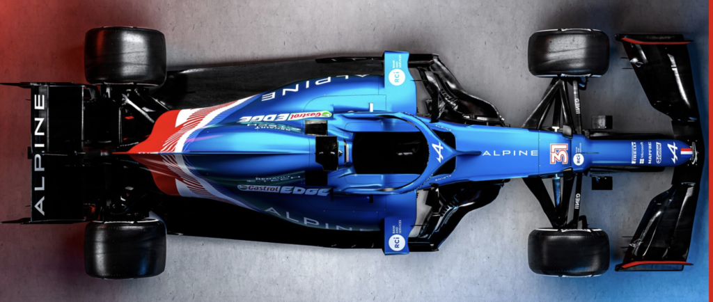 The Alpine Racing car for 2021